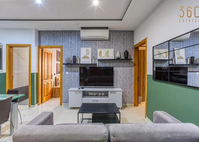 Stylish 2br With Balconies In St Julians By 360 Estates Daire *